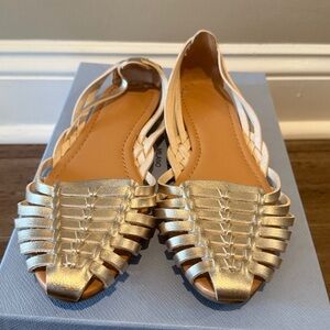J. Crew Gold Women's Flat Sandals